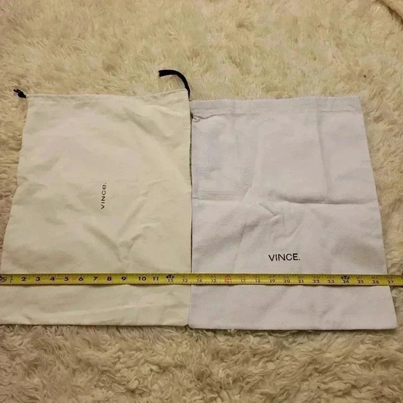 2 VINCE Cloth Dust for Bags Purse Shoes Wallet - Picture 3 of 4